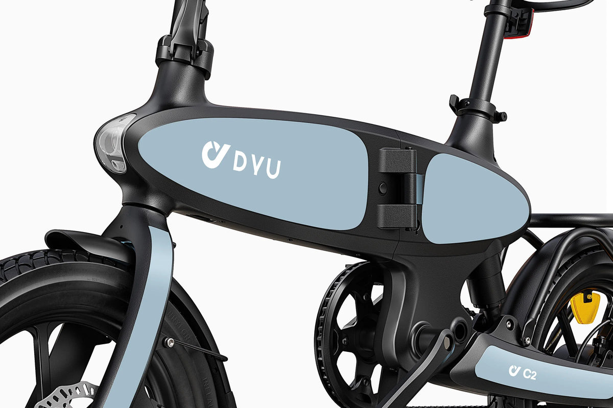 DYU C2 16-Inch Full Folding Electric Bike-Electric Scooters London