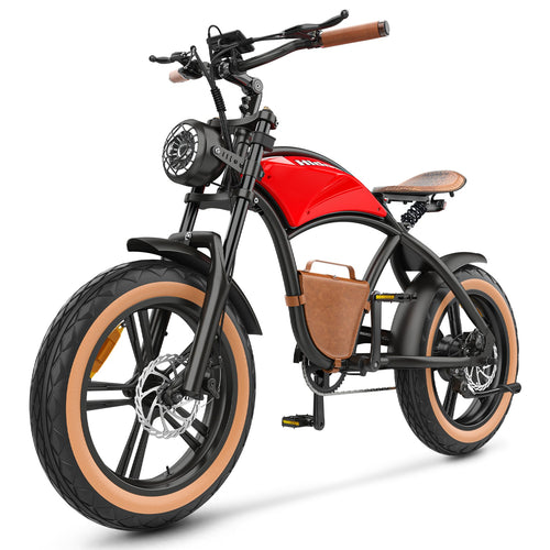 Hidoes® B10 -1000W Retro Vintage Fat Tyre Electric Bike-Electric Scooters London