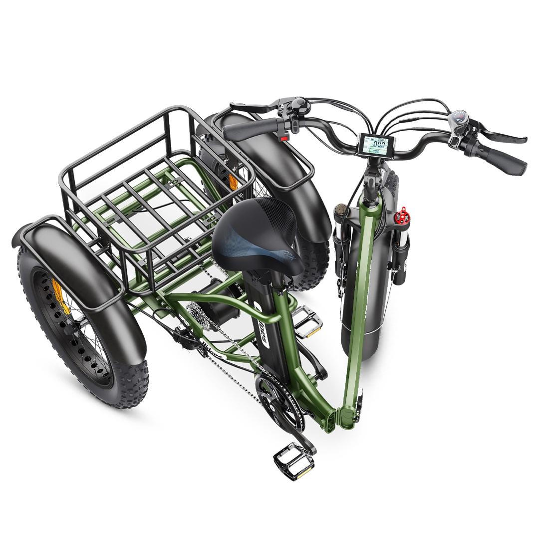 Hidoes® ET1 Folding Electric Cargo Trike-Electric Scooters London