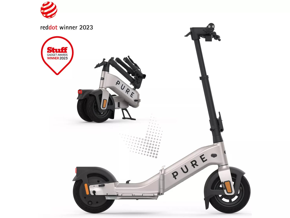 Pure Advance Flex Electric Scooter - Platinum Silver